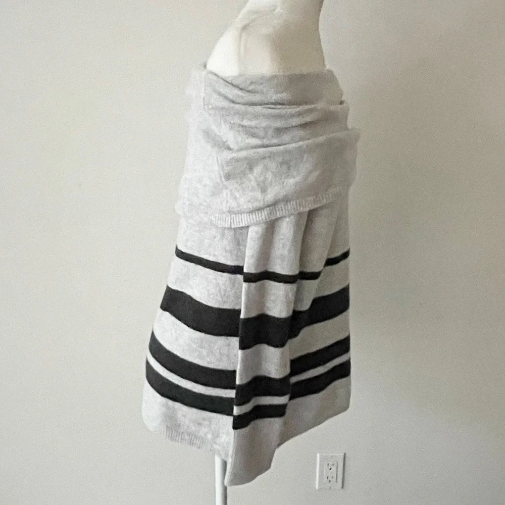 LOFT | Striped Foldover Off Shoulder Sweater *NWT* - Picture 6 of 13